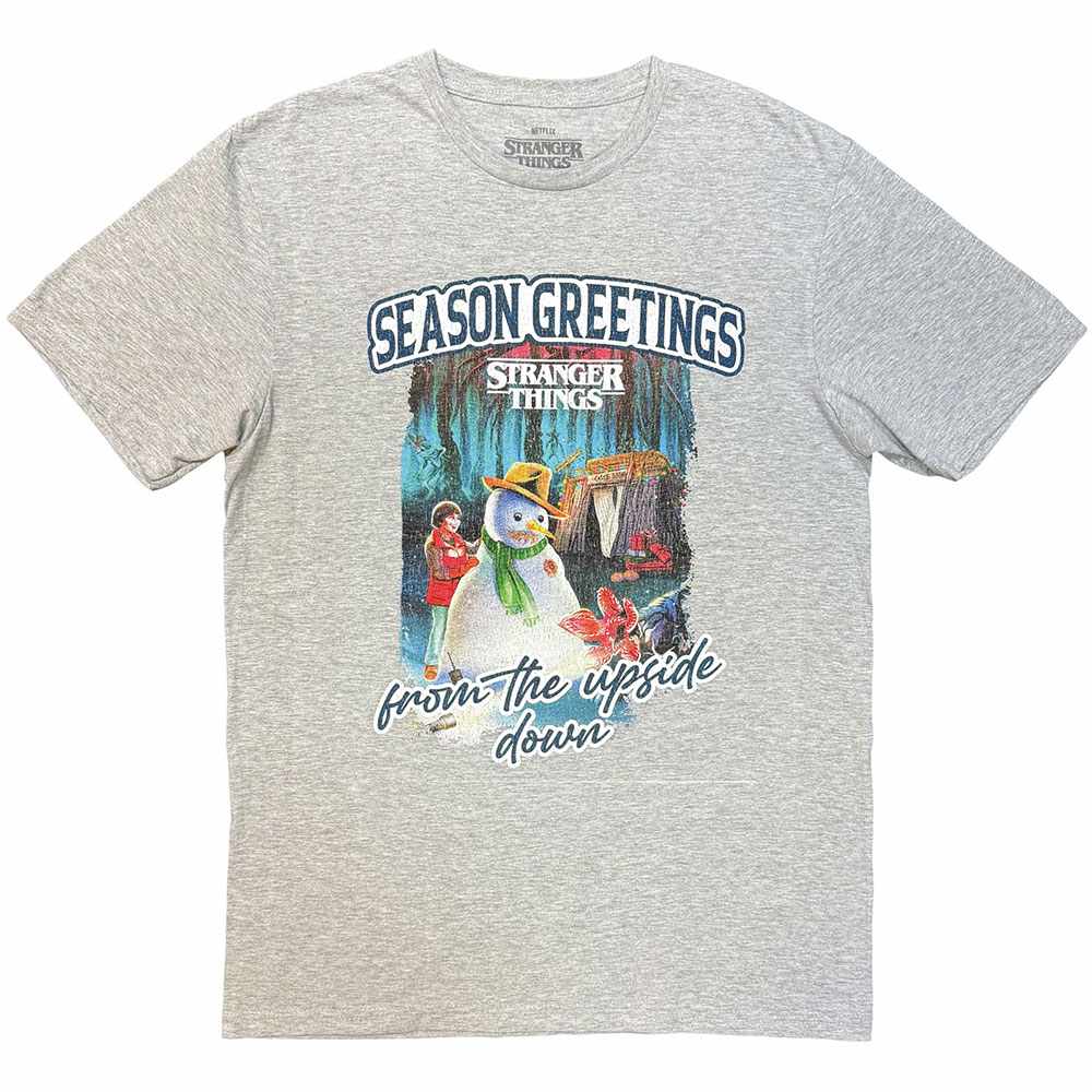 Stranger things - Greetings Tshirt Homme - Gris